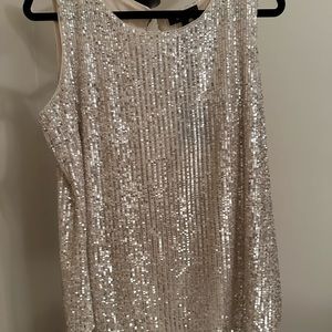 DKNY  Sequined sleeveless top